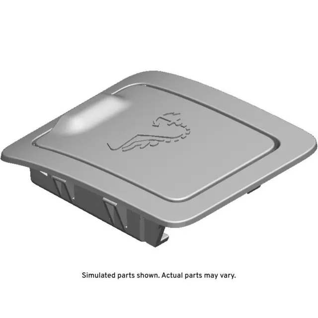 Jet Black Child Seat Top Strap Bracket Access Hole Cover