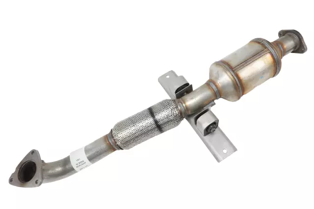 Front Exhaust Pipe with 3-Way Catalytic Converter, Pipe, Flange, Bracket, Insulators, Hanger, and Nut