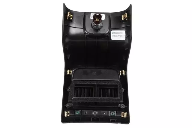 Jet Black Front Floor Console Rear Trim Panel