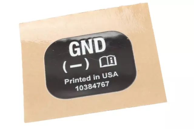 Engine Jump Start Notice Label