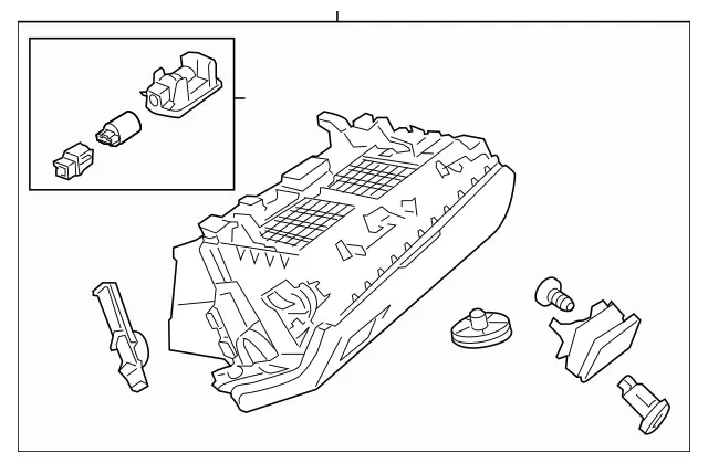 Genuine Mercedes-Benz Glove Box Assembly 207-680-02-13-8S38 | eBay