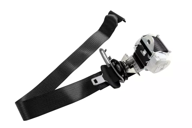 Black Rear Driver Side Seat Belt with Retractor