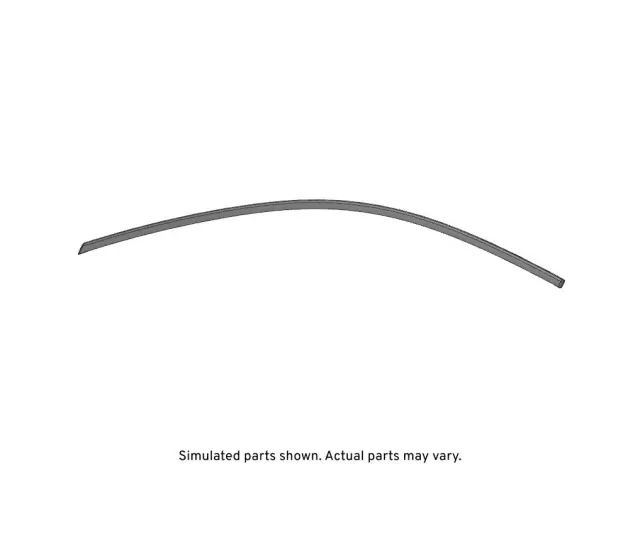 Black Front Driver Side Door Window Upper Reveal Molding