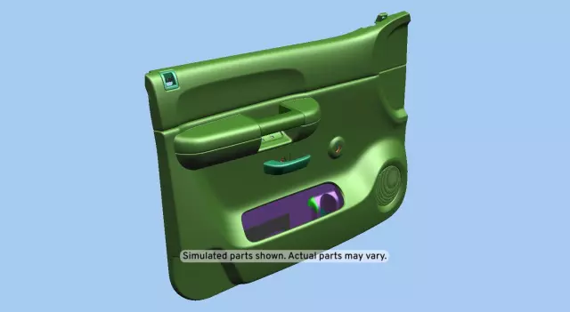 Dark Titanium Front Driver Side Door Trim Panel