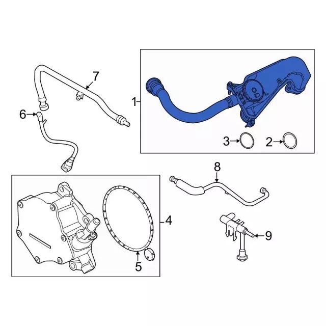 PC3Z-6A785-A Vapor Canister Purge Valve Assembly pc3z6a785a
