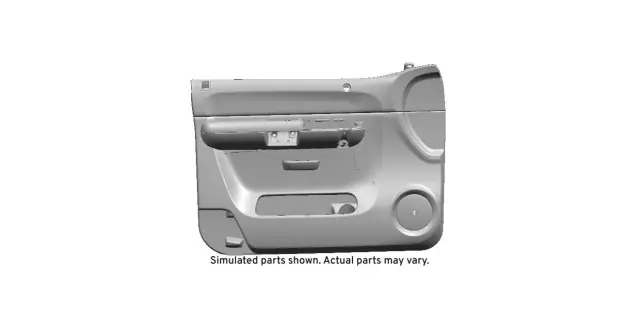 Light Titanium Front Driver Side Door Trim Panel