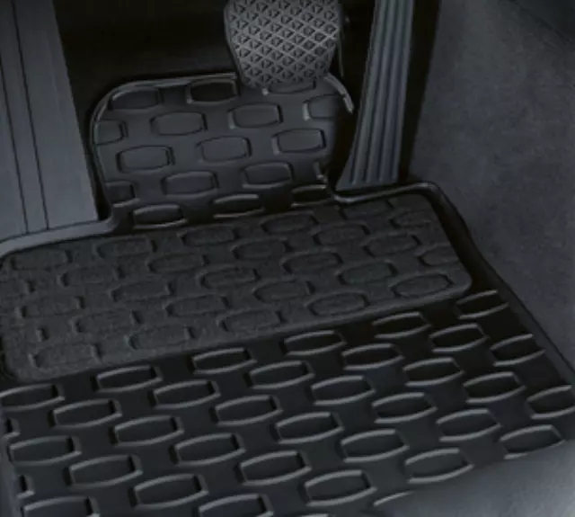 51470304152 - Interior: Rubber Floor Mats With Carpeted Heel Pad for BMW: 528i, 535i, 550i, M5 Image