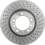 Brembo ceramic brake pad and UV coated PVT drilled brake disc kit