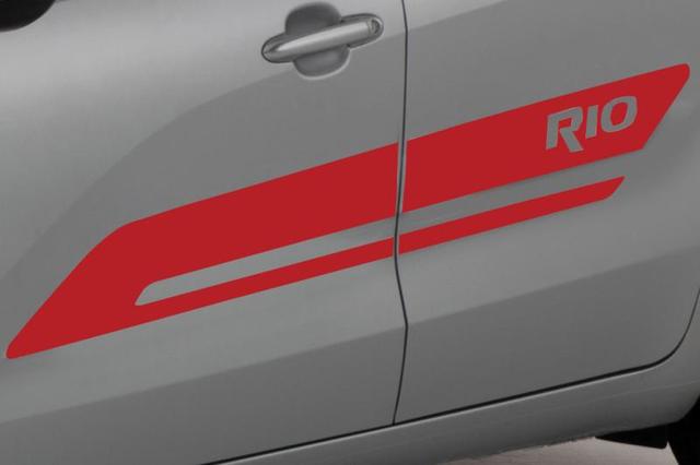 Body Graphics, Red, Side Door Sport Stripes