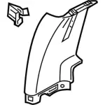 Door Pillar Post Trim Set