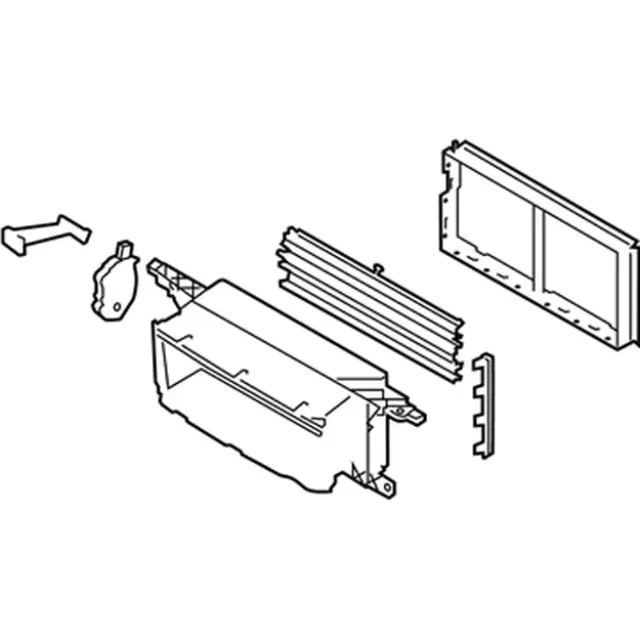 thumbnail image 2 of Front Lower Grille Shutter Assembly For Ford F-150 2018-2020 – JL3Z8475B – Radiator Control 2 of 6