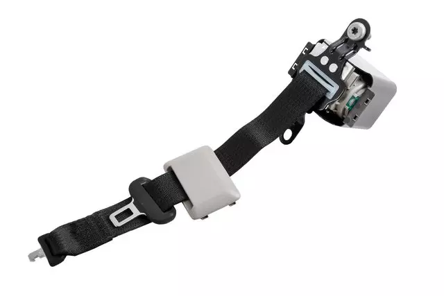 Jet Black Rear Seat Center Retractor Side Belt