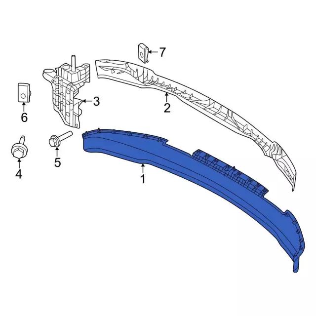 ML3Z-17626-BB - Lower Deflector 2021-2025 Ford F-150 | Ford Parts