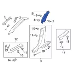 Upper Center Pillar Trim