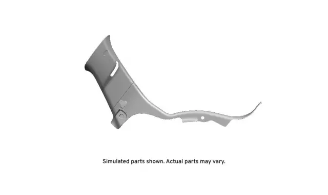 Ebony Driver Side Body Lock Pillar Garnish Molding