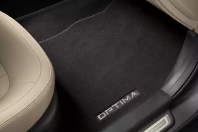 Floor Mats, Carpet, Rear Set, Black