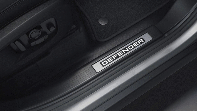 Illuminated Sill Tread Plate, Ebony, 90