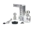 Hitch with 2-inch Shank and 6-inch Drop, Tongue Measuring Gauge, Sold by Weigh Safe