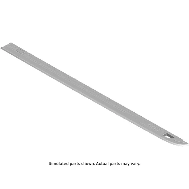 Black Driver Side Pickup Box Side Upper Molding