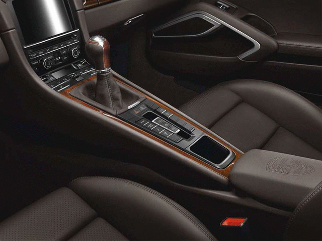 2012-2023 Porsche Center Console Trim Cover Dark Mahogany 911 718 Boxster Cayman