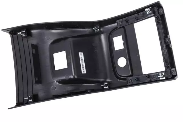 Jet Black Front Floor Console Rear Trim Panel