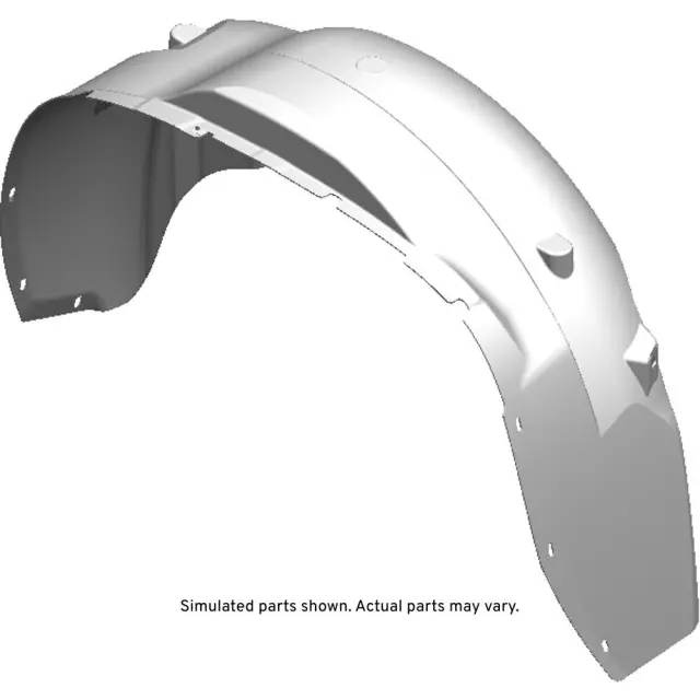 Rear Driver Side Wheelhouse Liner with Nut