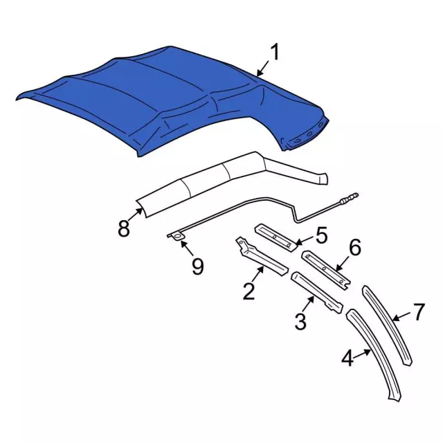 CR3Z-7652700-AA - Convertible Top 2006-2014 Ford Mustang | Ford