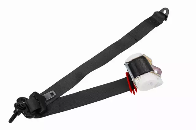 Jet Black Rear Driver Side Seat Belt with Retractor