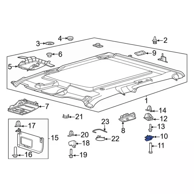 fl3z9929024ak - Ford Coat Hook | Levittown Ford Parts