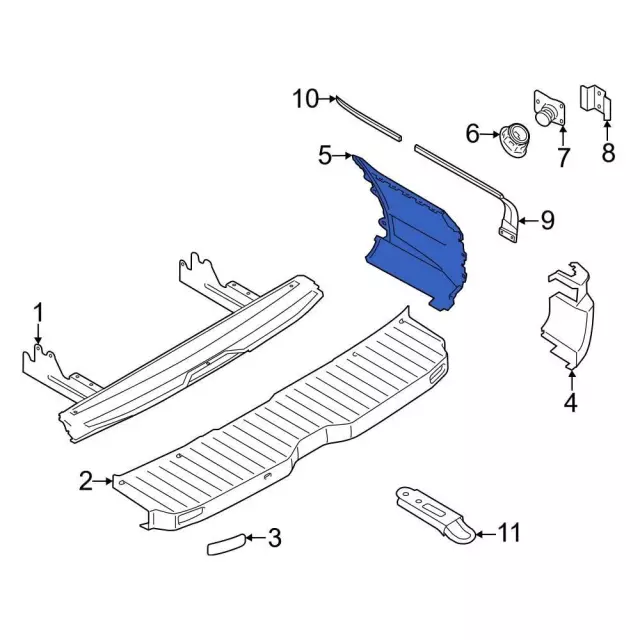 2019-2026 Ford Bumper Extension KK4Z-17F774-FB | OEM Parts Online