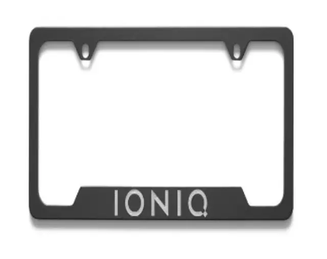 2020-2021 Hyundai Ioniq - License Plate Frame, Thick Frame Ioniq Logo