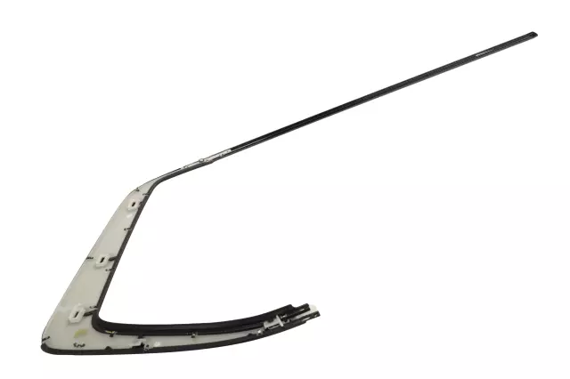 Black Rear Driver Side Door Window Upper Reveal Molding