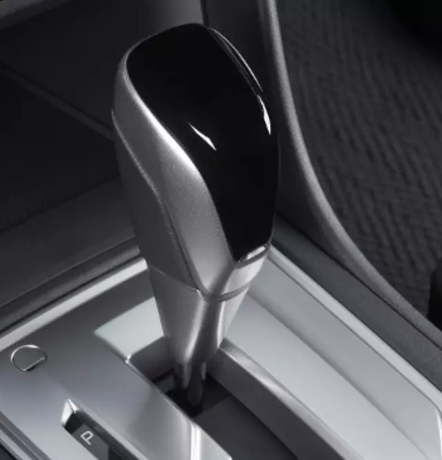 Leather Shift Knob - Silver Accent