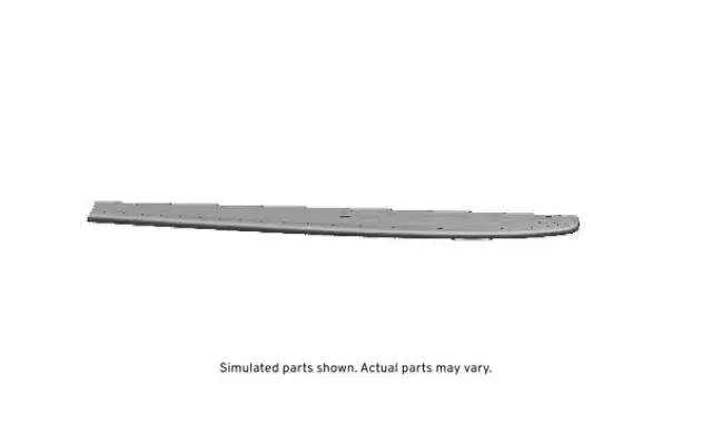 Black Driver Side Pickup Box Side Upper Molding