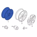 2021-2024 Ford Mustang Mach-E - Wheel Assembly