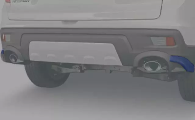 Rear Under-Body Spoilers - Obsidian Blue Pearl