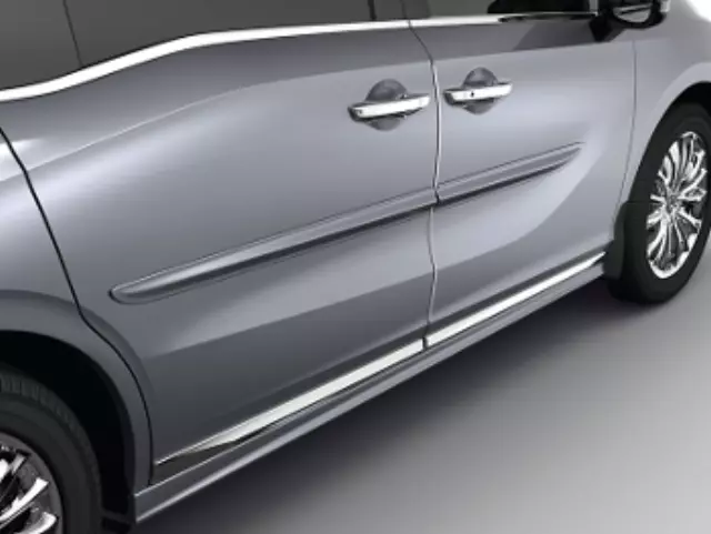 Body Side Moldings - Lunar Silver Metallic