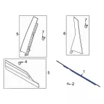 2020-2024 Ford Escape - Belt Molding