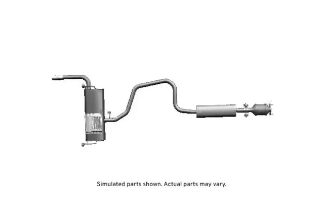 Exhaust Muffler Assembly with 3-Way Catalytic Converter, Insulator, and Gasket