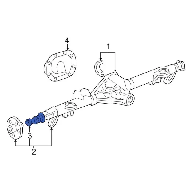 3W1Z-1225-AA - Drive Axle Shaft Bearing Ford Parts Direct