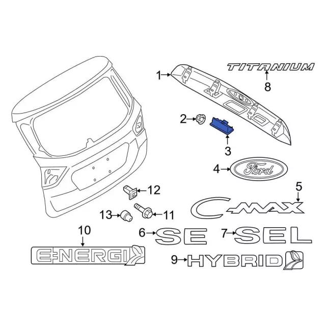 C1BZ-54432A38-A - Switch - 2011-2019 Ford | Eastgate Ford Parts