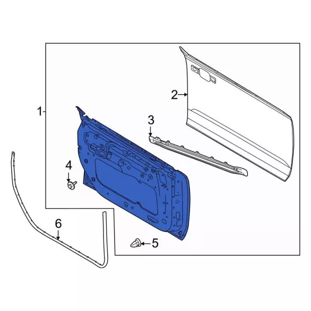 2021-2024 Ford Bronco Door Shell M2DZ-7820124-A | OEM Parts Online
