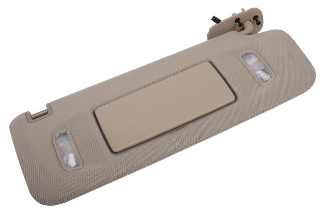 1999-2000 Ford F-150 Truck Sun Visor Passenger Side Cloth Gray OEM