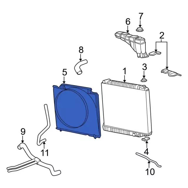 2005-2007 Ford Shroud 5C3Z-8B614-DA | TascaParts.com