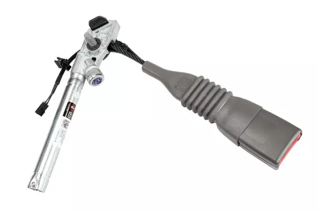 Medium Dark Pewter Passenger Seat Belt with Buckle and Pre-Tensioner