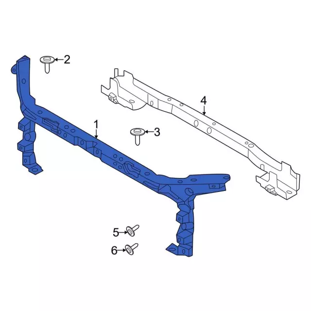 mb3z16138a - Ford Radiator Support Panel | Levittown Ford Parts