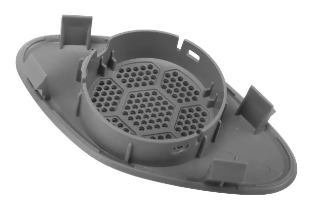 Light Ash Gray Driver Side Windshield Garnish Molding Speaker Grille