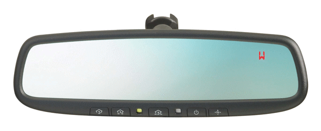 Auto-Dimming Mirror With Compass And Homelink