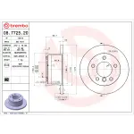 Brembo ceramic brake pad and standard solid  brake disc kit