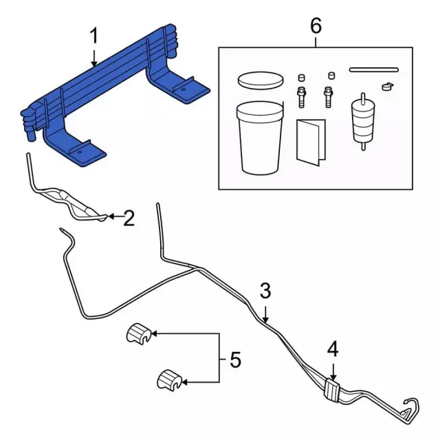 6L3Z-7A095-B - Trans Cooler - 2004-2008 Ford | Eastgate Ford Parts